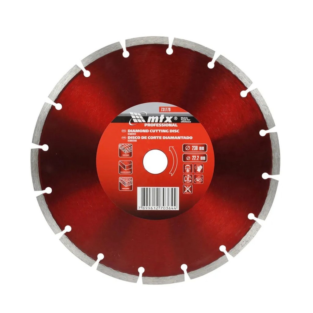 Disco Diamantado Segmentado 230mm x 22,2mm 731779 MTX
