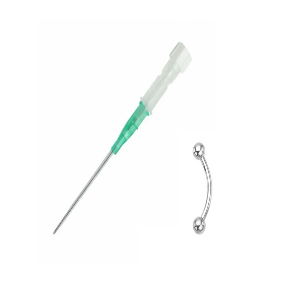 Aplicador Para Piercing Banana curvo | 2 und em Oferta na Shopee