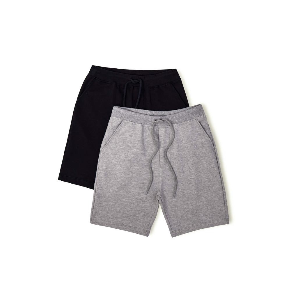 Kit Com 2 Bermudas Básicas Masculinas Em Moletom Hering