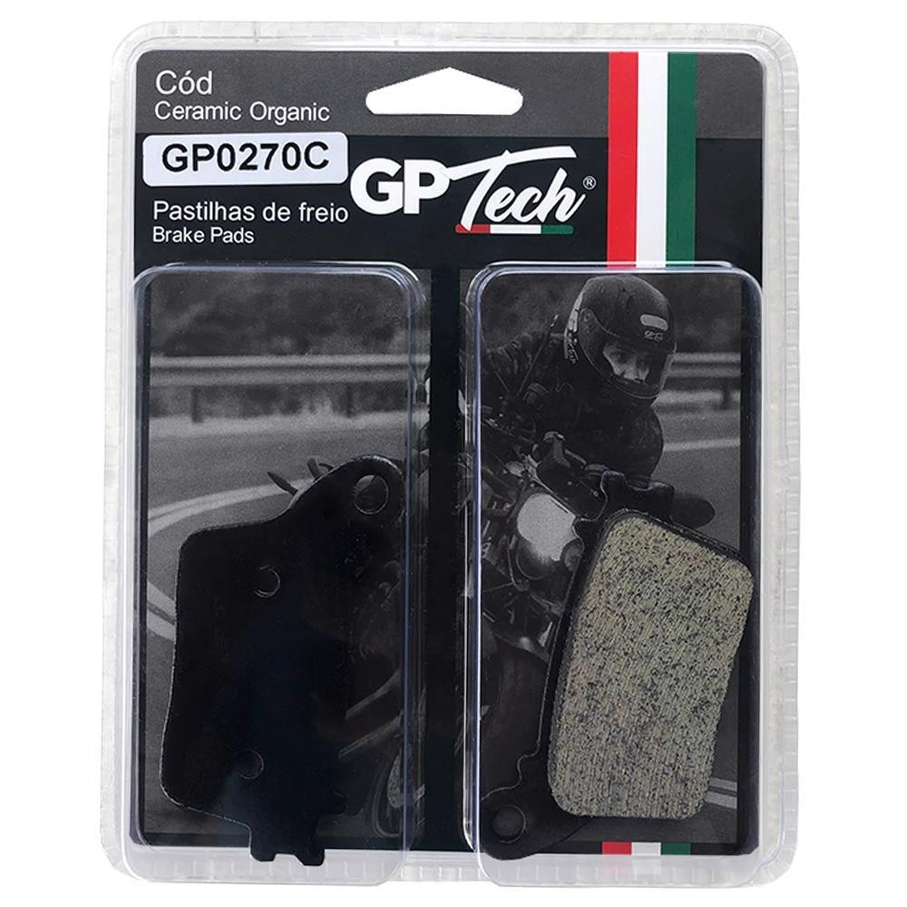 PASTILHA FREIO GP TECH 0270C (T) CB 600F HORNET 2008- / CBR 1000 FIREB em Oferta na Shopee