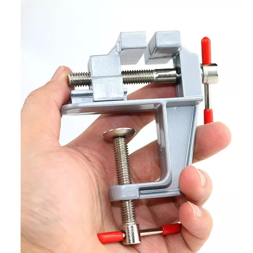Mini Torno Morsa de Bancada com Base Fixa – Compacto e Resistente em Oferta na Shopee