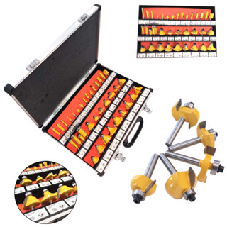 Jogo de Fresas para Tupia com 35 Peças NKF Haste de  6mm Kit de Fresas Tupia Conjunto de Fresas mm em Oferta na Shopee