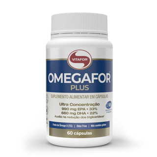 Omegafor Plus 60 capsulas Vitafor Fonte de Ômega 3 EPA DHA Ultra Concentrado