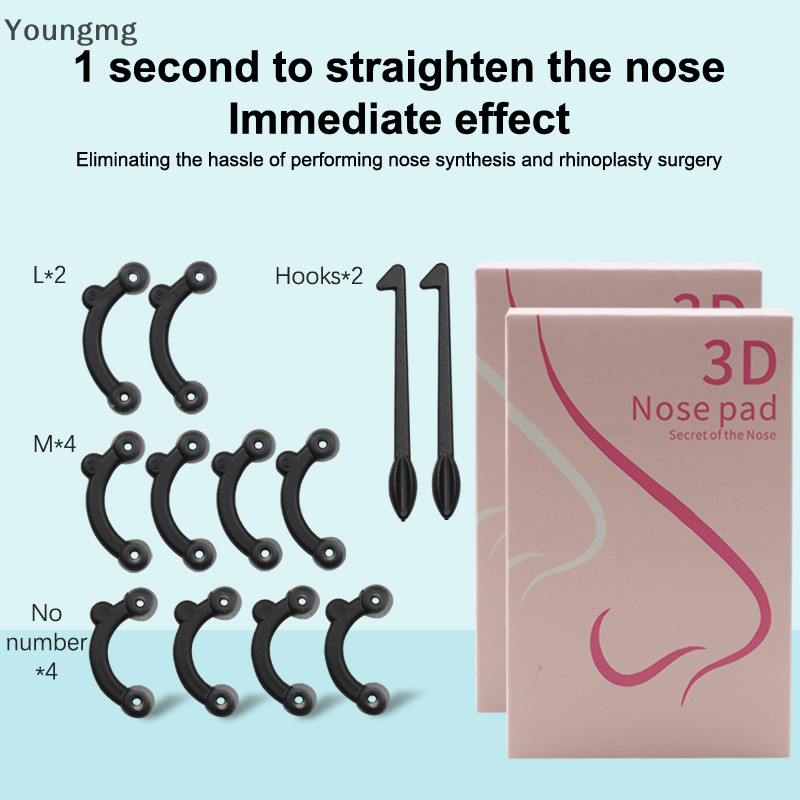 Youngmg Beleza Nariz Up Lifg Ponte Shaper Ferramenta De Massagem Dor Invisível Moldar Clipe Feminino Menina Massageador