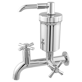 Torneira Para Cozinha Com Filtro De Parede Fixa De ABS 1160 Com 1/4 De Volta Cromado em Oferta na Shopee
