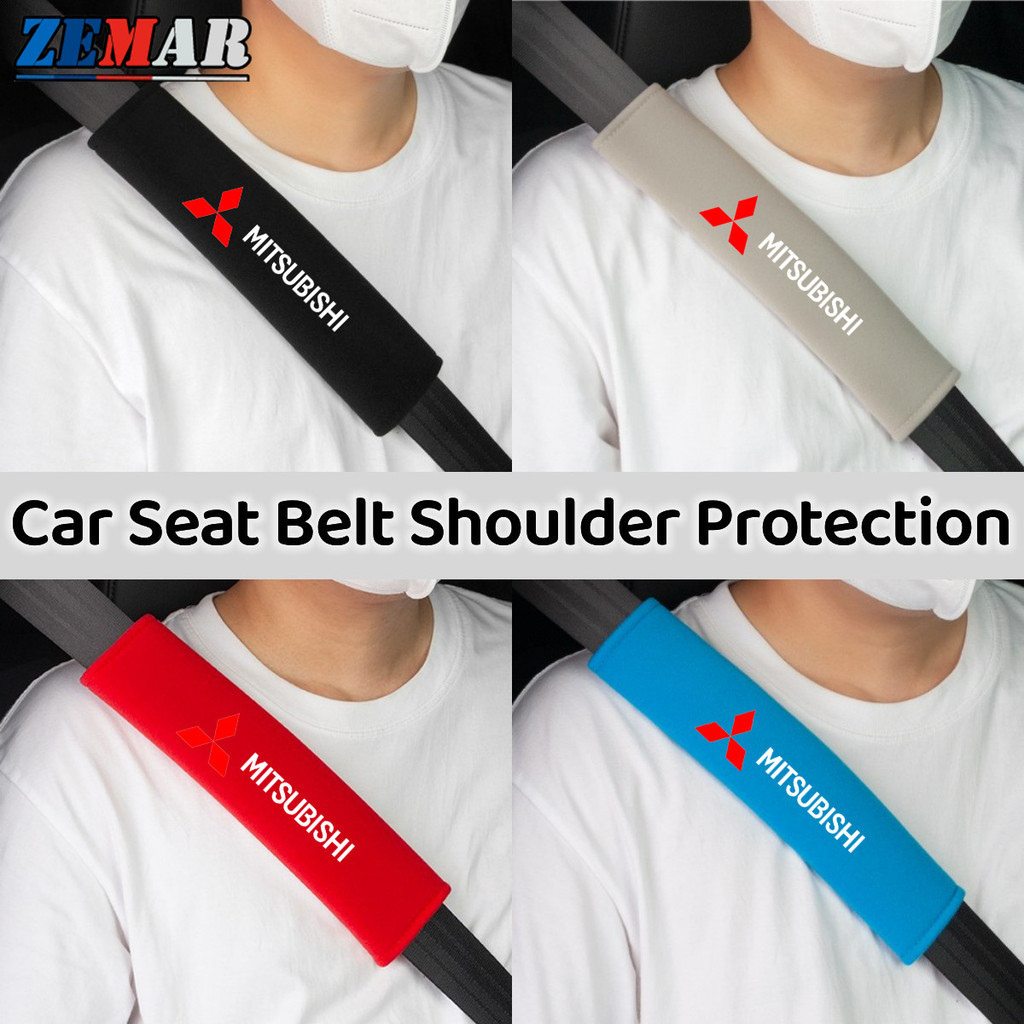 2Pcs Mitsubishi Universal Car Seat Cinto De Segurança Do Ombro Protetores De Para Lancer Asx Pajero Full Outlander 2Pcs Mitsubishi Universal Car Seat Cinto De Segurança Do Ombro Protetores De Para Lancer Asx Pajero Full Outlander
