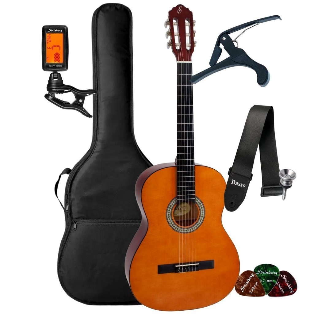 Kit Violão Giannini Acústico N14 + Acessórios Completo
