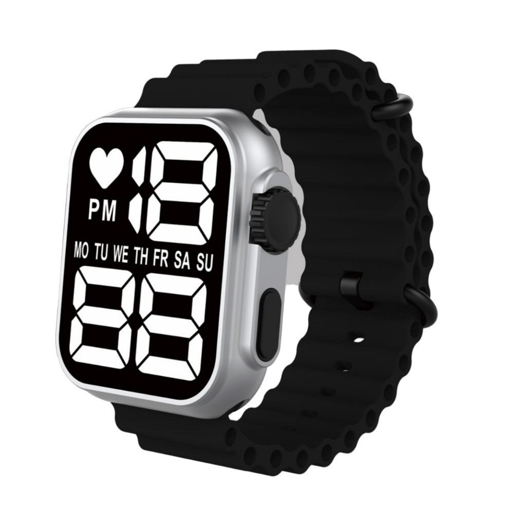 Relógio LED Digital de Pulso À Prova D'água Esportivo feminino Masculino Ultra9 Esporte Pulseira De Silicone novo 2024 em Oferta na Shopee