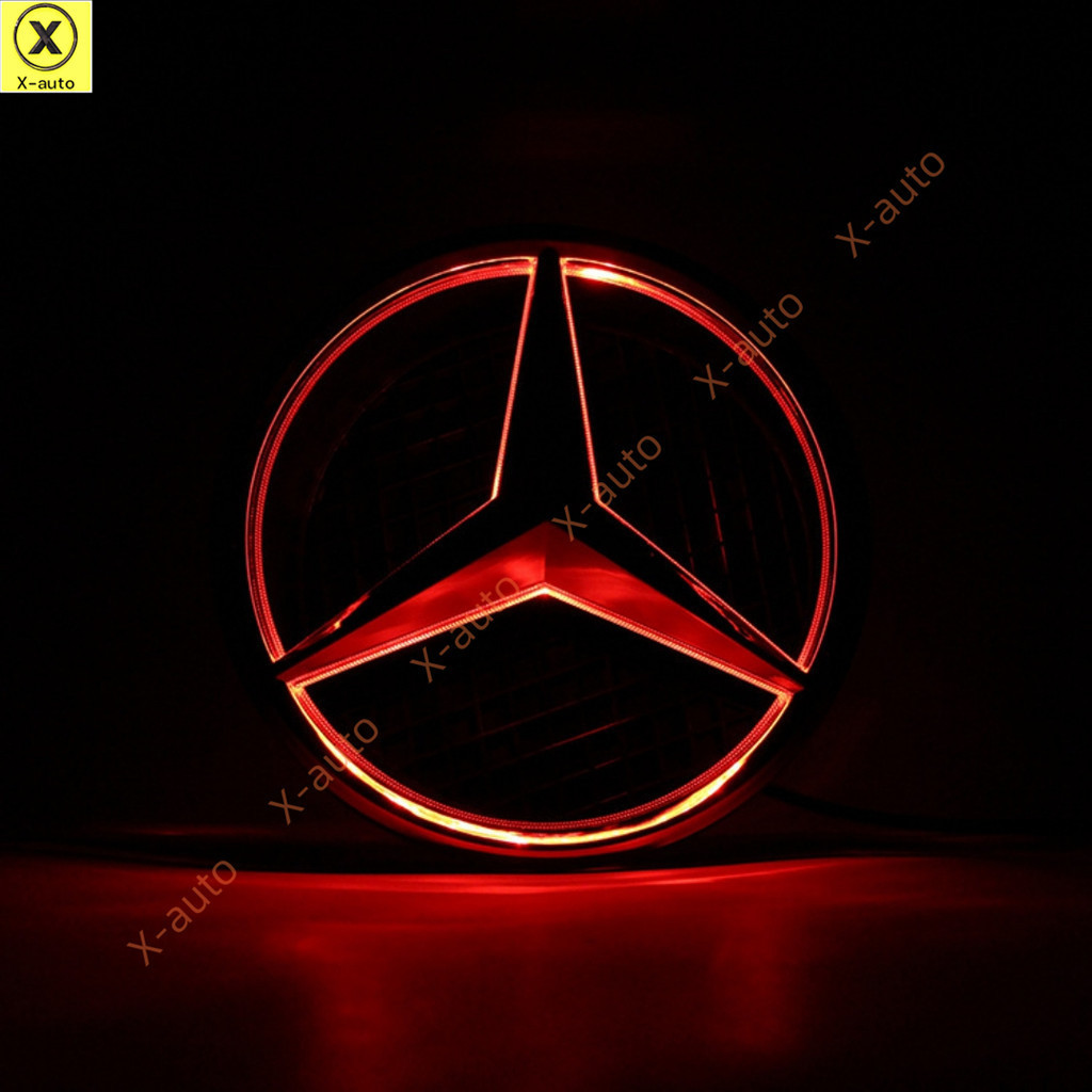 Emblema Do Logotipo LED Da Grade Dianteira Iluminada Aprimorada Para Mercedes-Benz-Personalização Elegante Com Luz Placa