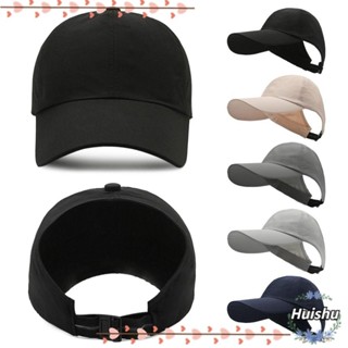 HUISHU Chapéu De Rabo De Cavalo , Bonés De Baseball De Algodão De Secagem Rápida , Ajustável Com Sol Feminino