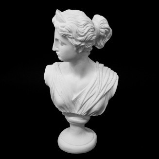 Imagem Escultura Busto de Artemis em Alto Relevo - 31x18x31cm em Gesso para Pintar Gigante