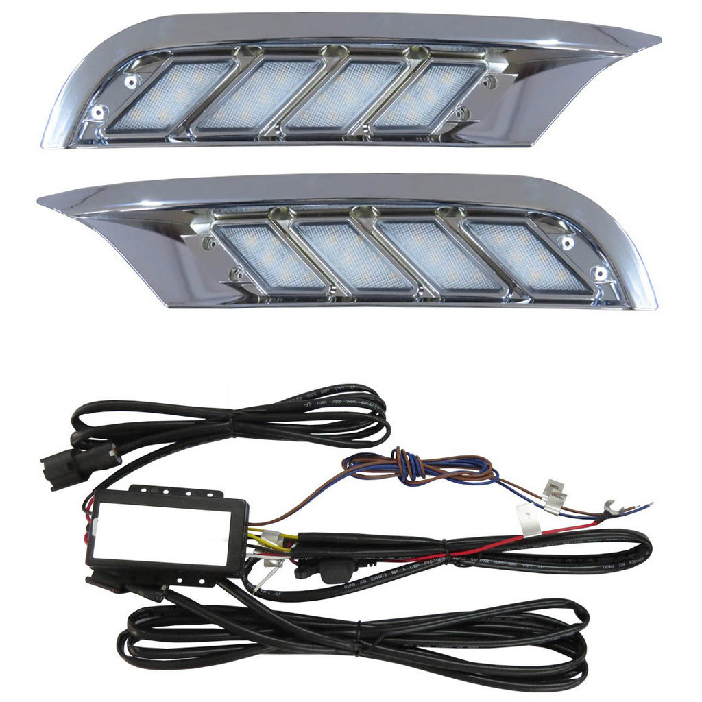 Kit LED DRL Luz Diurna Kicks Com Função Seta 2017 a 2020 Cromado em Oferta na Shopee