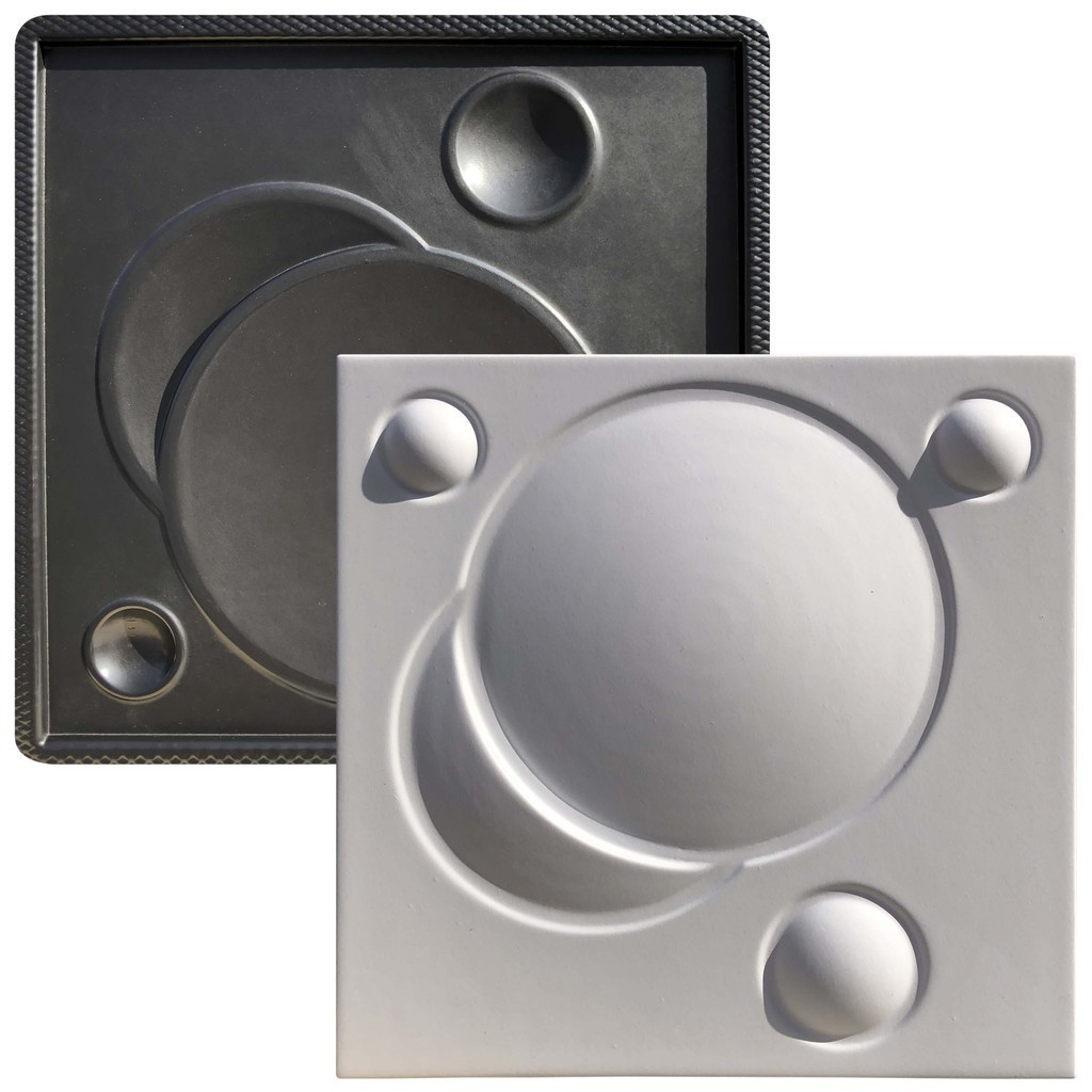 Forma 3D Gesso e Cimento ABS - Eclipse 40x40