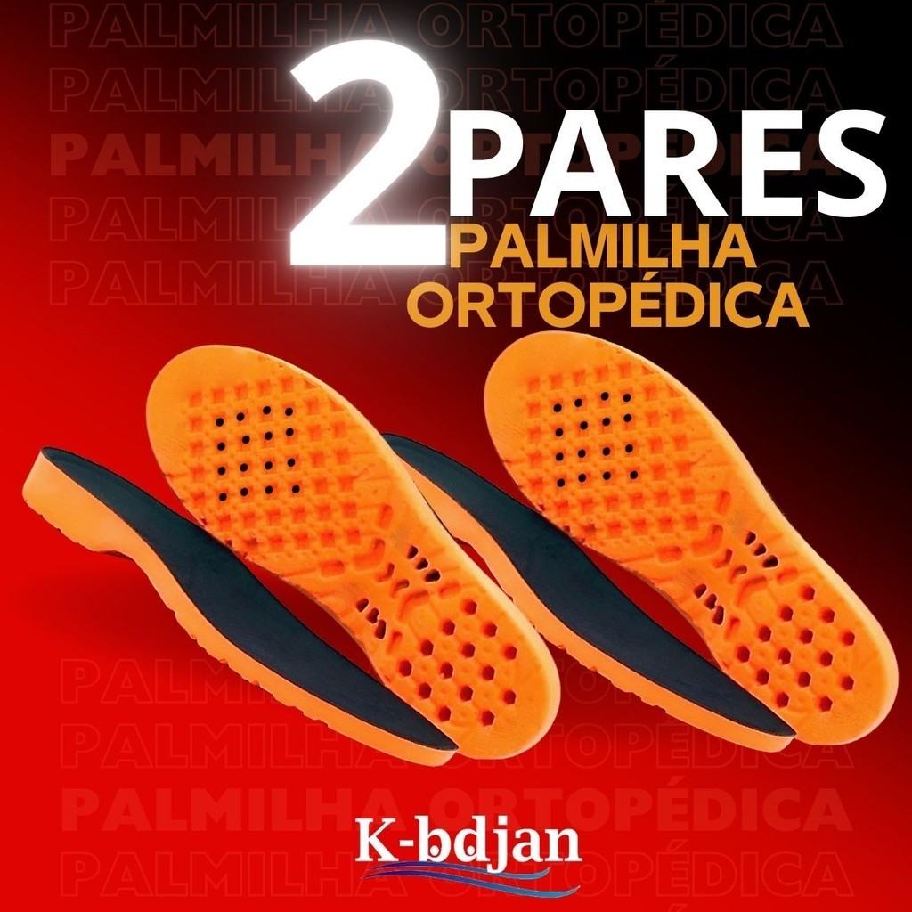 Kit 2 Pares Palmilha Ortopédica De Silicone Para Esporão Calcâneo Fascite Plantar Anatômica de Gel