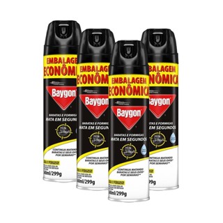 Kit 4 Inseticida Aerossol Baygon à Base de Água 360ml em Oferta na Shopee