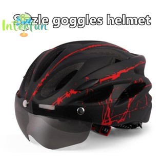 [InterfunB] Capacete De Ciclismo Ultraleve Adulto Unissex Com Óculos Para Esportes Ao Ar Livre Equitação [Novo] em Oferta na Shopee
