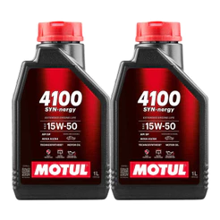KIT MOTUL 4100 SYN-NERGY 15W-50 2 LITROS