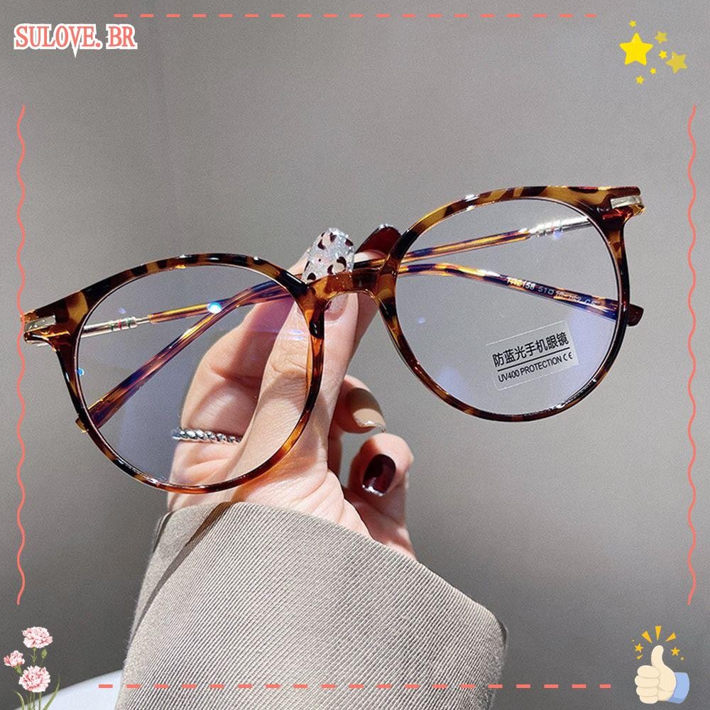 Óculos Redondos SULOVEDU , De Proteção Para Os Olhos TR90 Anti-Luz Azul Computador Com Bloqueio