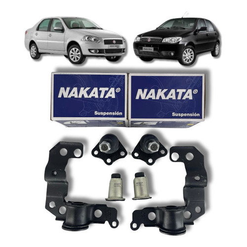 Kit Buchas da Bandeja e Pivôs - Fiat Palio Fire 2009 2010 2011 2012 2013 2014 2015 2016 2017 2018 em Oferta na Shopee