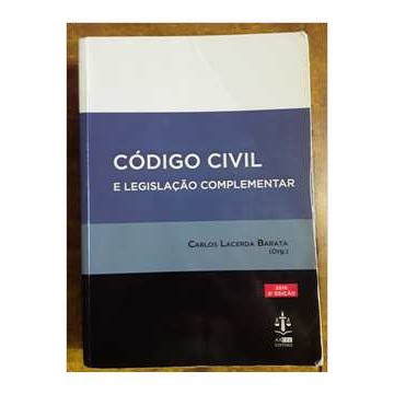 Código Civil e Legislação Complementar - 8ª Edição autor Carlos Lacerda Barata (org.)