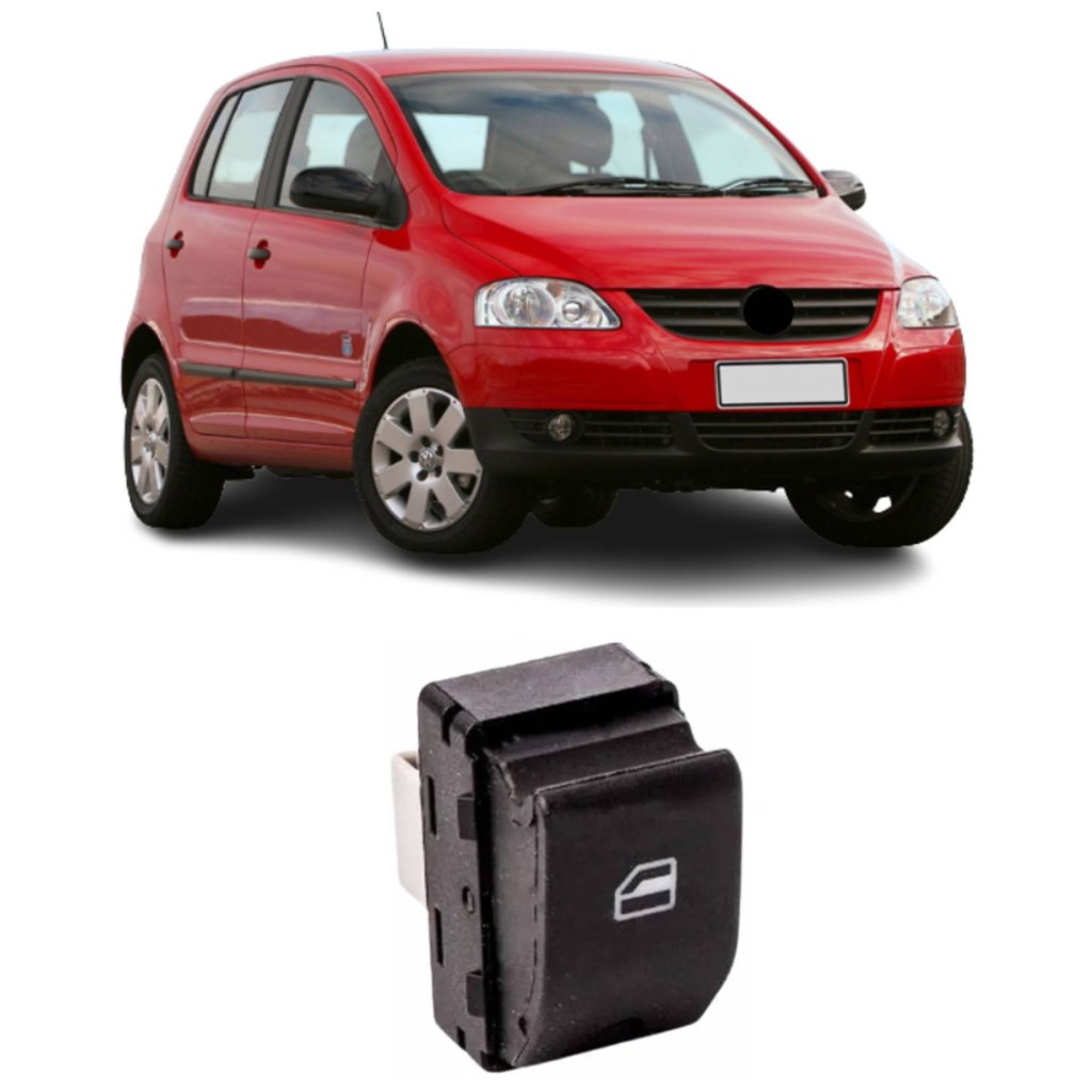 Interruptor Simples Vidro Eletrico Gol 06 16 Fox 04 15 Lado Direito em Oferta na Shopee