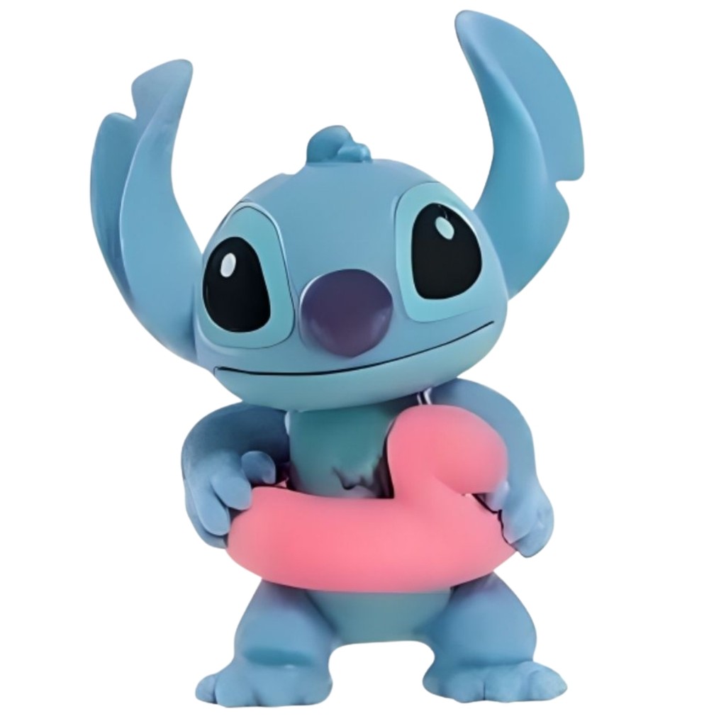 Boneco Miniatura Stitch Com Bóia Rosa 003986A - Sunny em Oferta na Shopee