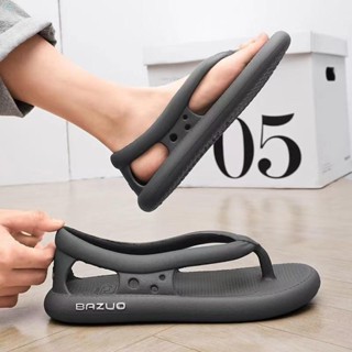 Sandálias Bazuo , Novos Slides Para Mulheres E Homens , EVA Thick Sole Non Slip Quick-Dry Flip-Flop