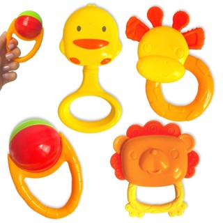 Brinquedo Para Bebê Chocalho Infantil Mordedor Colorido