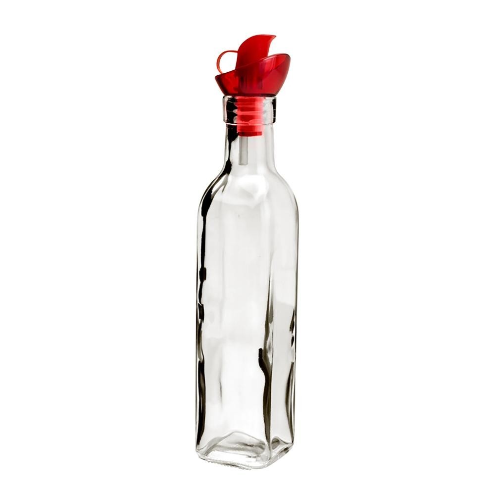 Garrafa para Azeite Lyor Vermelha de Vidro 270ml - Home & Living