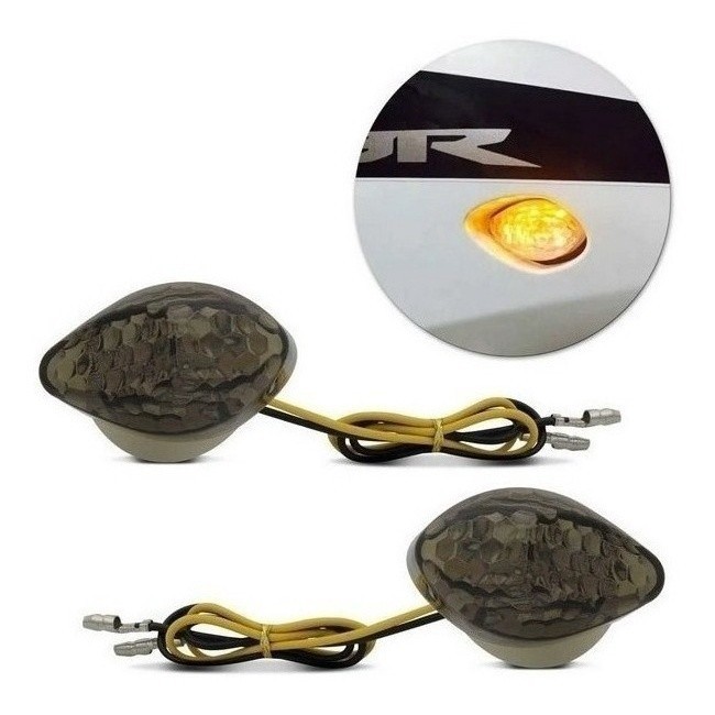 Pisca Seta Led Carenagem Motos Honda Cbr Cb 1000 600 Embutir