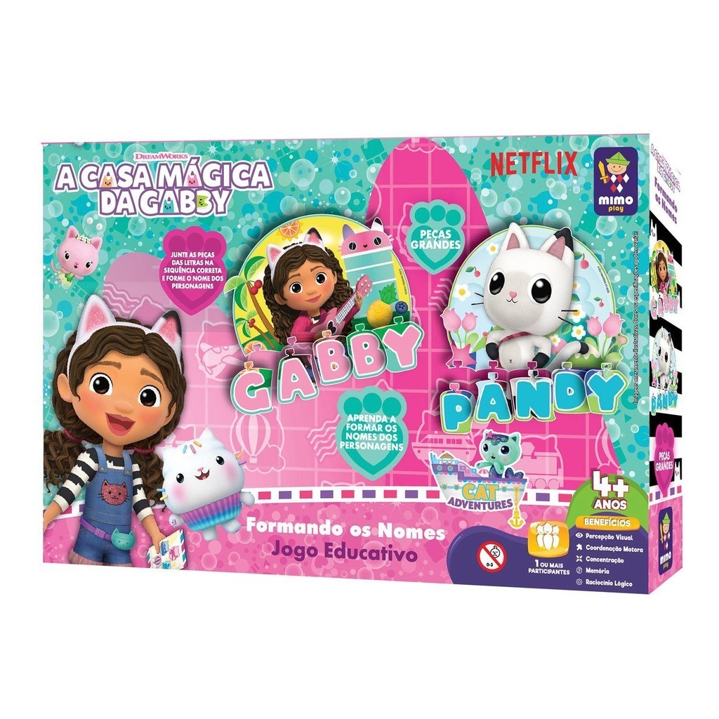 Jogo A Casa Da Gabby Formando Os Nomes - Mimo em Oferta na Shopee