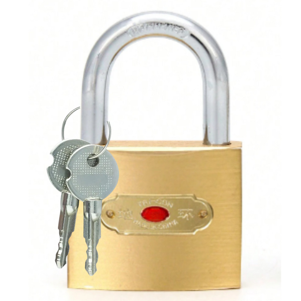 Imagem Kit 2 Cadeados  32mm Antifurto Para Armarios Malas Com Chave Tetra