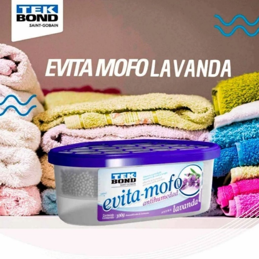 Desumidificador Anti Mofo Fungos 100G Lavanda TekBond