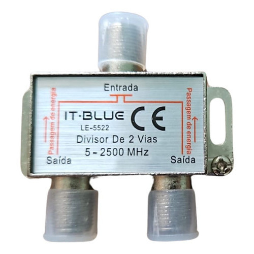 Divisor De Antena 2 Saidas Universal A Cabo Uhf Vhf Digital
