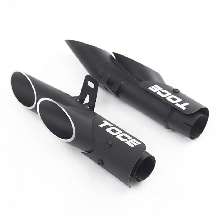 Ambos Os Lados Tubo De Escape Do Da Motocicleta Toce Ponta