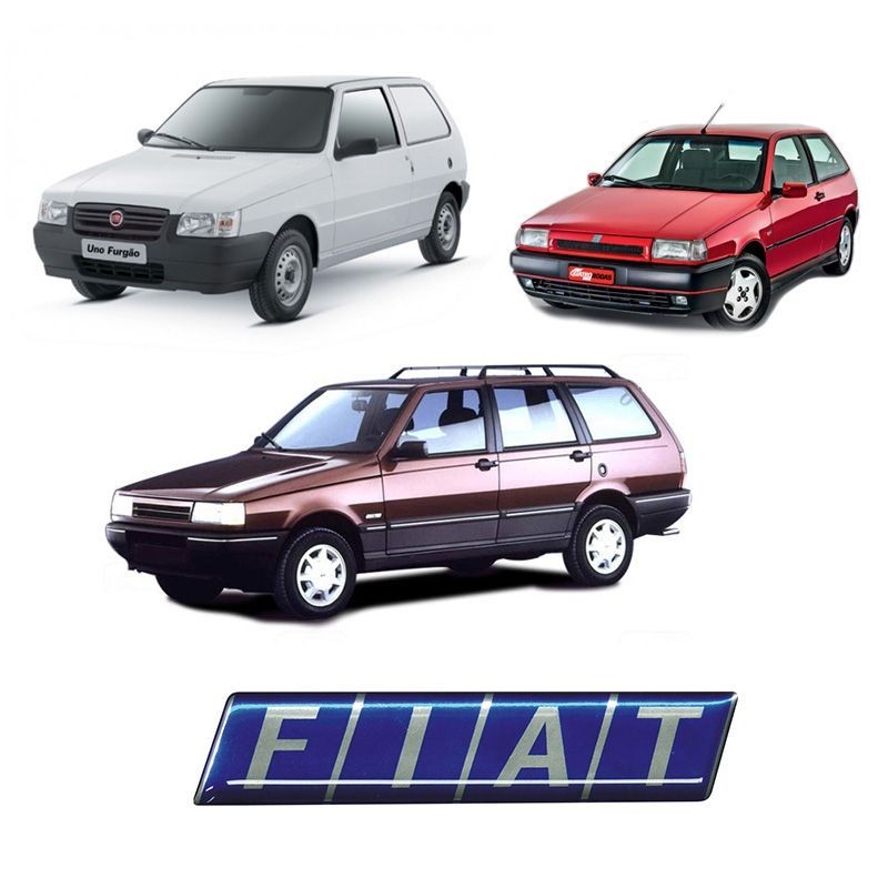 Adesivo Emblema Fiat Resinado Uno, Tipo, Tempra, Elba Genérico
