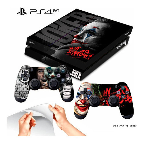Adesivo Ps4 Fat Playstation 4 Auto Colante Joker Coringa em Oferta na Shopee