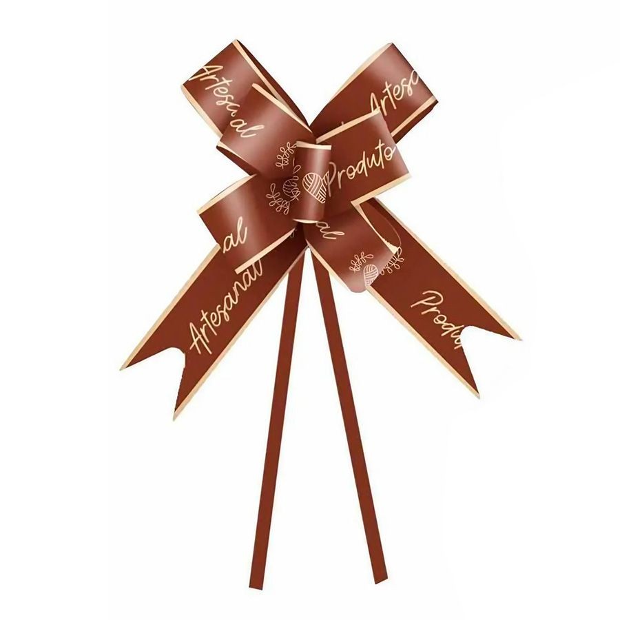 Laço Pronto - Produto Artesanal Marrom - 10 unidades - Cromus - Rizzo em Oferta na Shopee