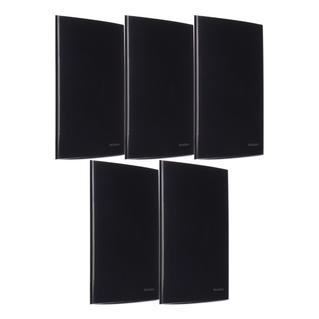 Kit 5 Placa 4x2 Cega Sleek Clean Preto fosco Margirius em Oferta na Shopee