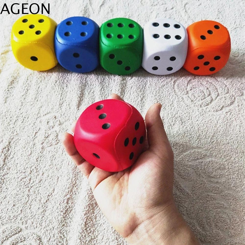 AGEON Esponja Dados Presentes Divertidos Treinamento De Dedo Cognitivo Comprimento 6cm Grande Espremer Macio Anti Estres em Oferta na Shopee