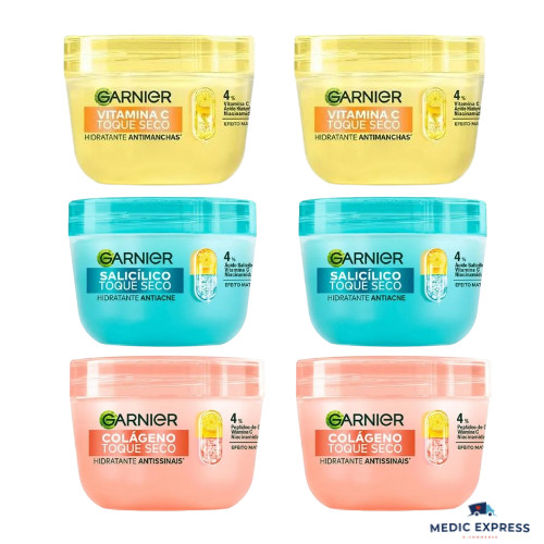 Kit 2 Hidratante Facial Garnier Toque Seco Efeito Matte 85g (Escolha o seu) em Oferta na Shopee