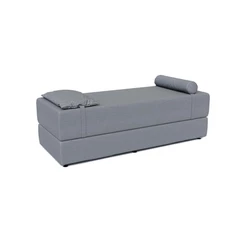 Sofá-Cama Casal 3 Lugares Cecília Linho Cinza