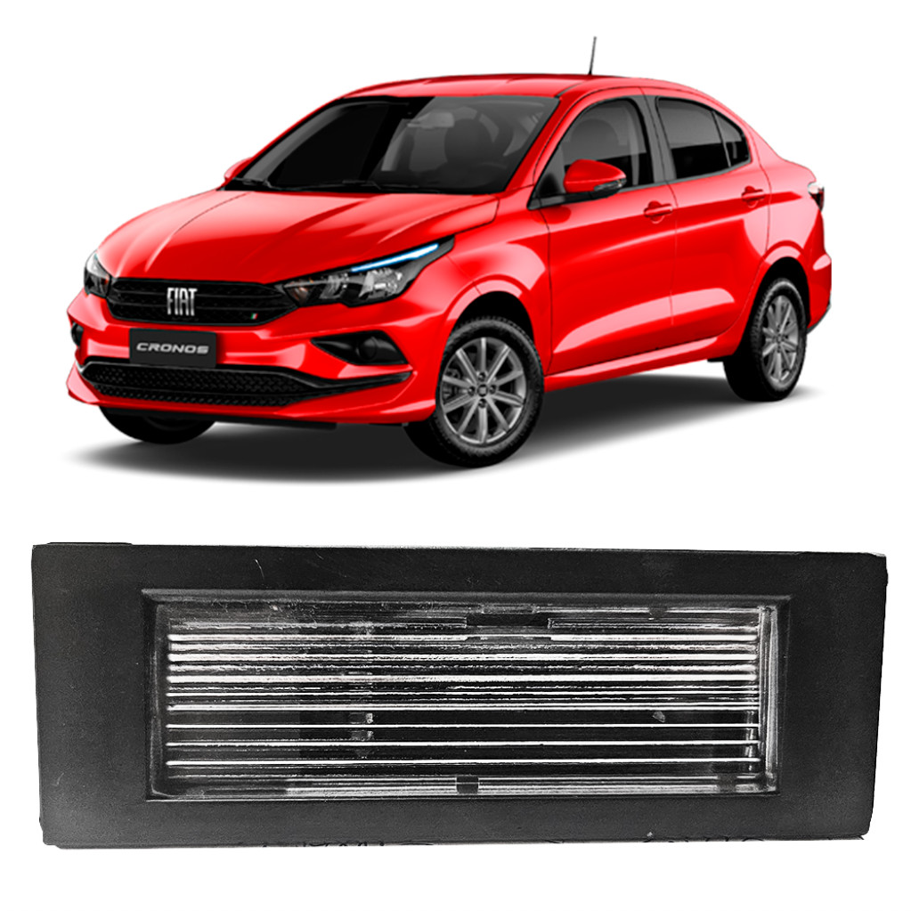 Lanterna Placa Fiat Cronos 2018 19 20 21 22 2023 2024
