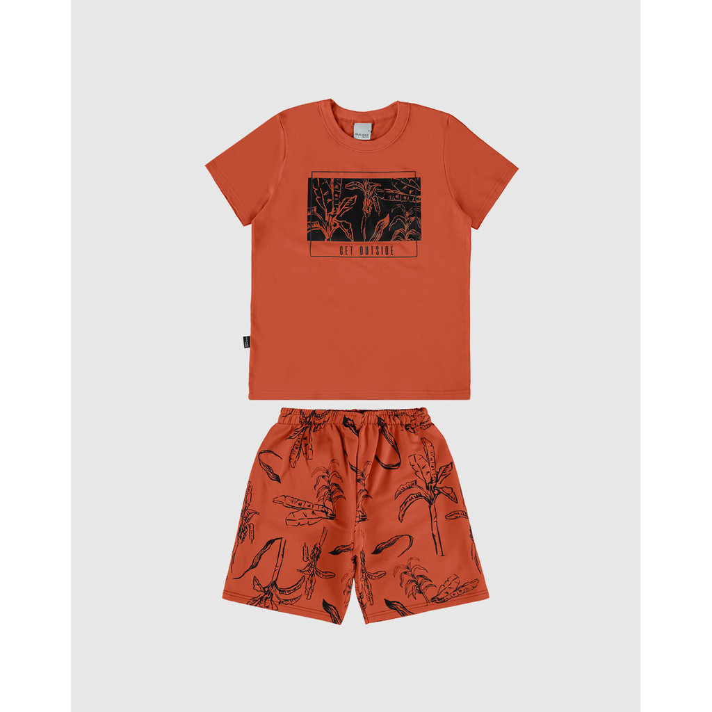 Conjunto Infantil Menino Get Outside Em Algodão Malwee Kids - Baby & Kids Fashion