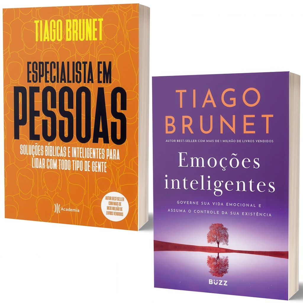Livro Especialista em Pessoas + Emoções Inteligentes | Tiago Brunet | Academia | Buzz Editora
