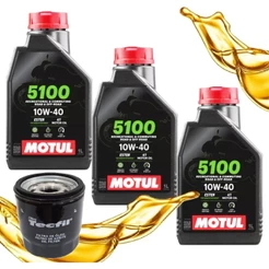 Troca de Óleo P/ Suzuki Bandit 650 / Gsx-R 600 Motul 5100 10w40 + Filtro