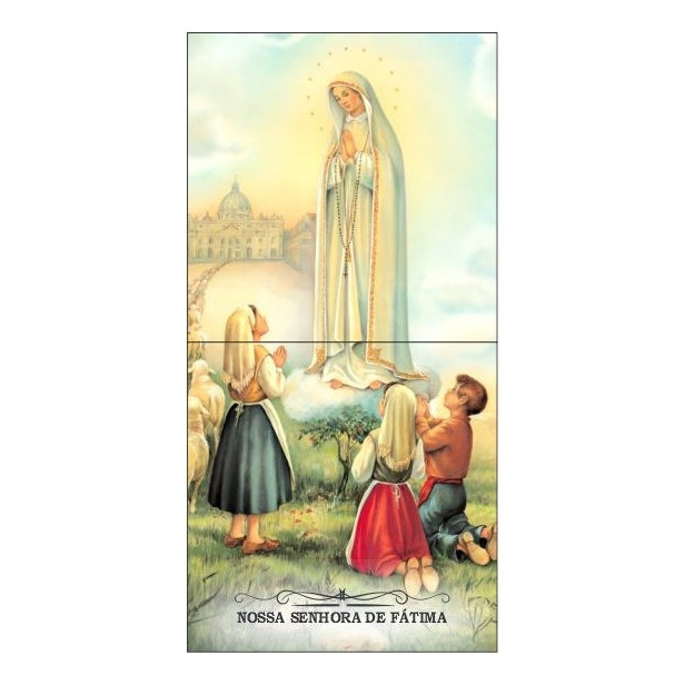 Azulejo Imagem Nossa Senhora De Fátima Pastorzinhos 15,5x31