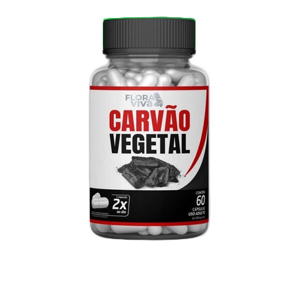 Carvão Ativado e Vegetal: Detox, Beleza e Saúde 60 cápsulas