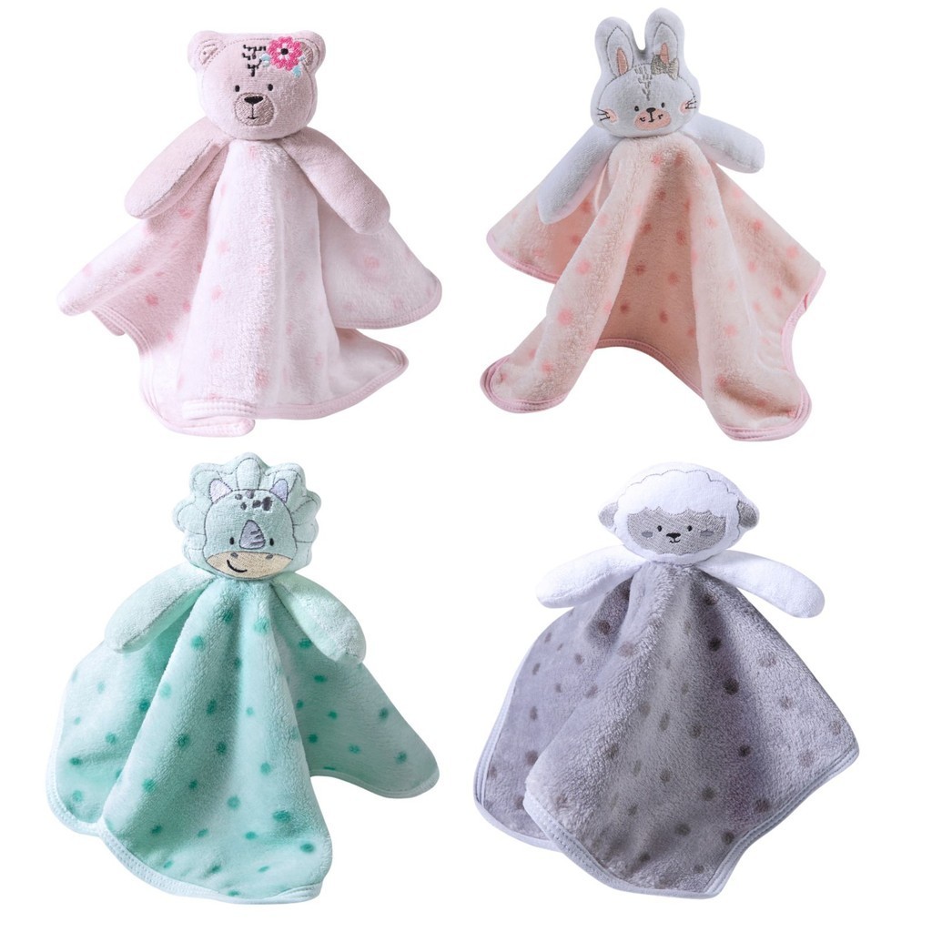 Naninha para Bebê Cheirinho Microfibra 36x36cm Bordado Papi Friends C/Pelúcia em Oferta na Shopee