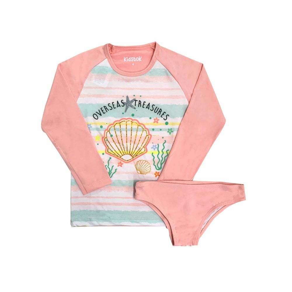 Conjunto Biquíni Menina Concha Proteção UV - Kidstok em Oferta na Shopee